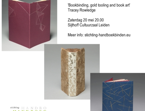 Presentatie ‘Bookbinding, gold tooling and book art | the story of Tracey Rowledge’